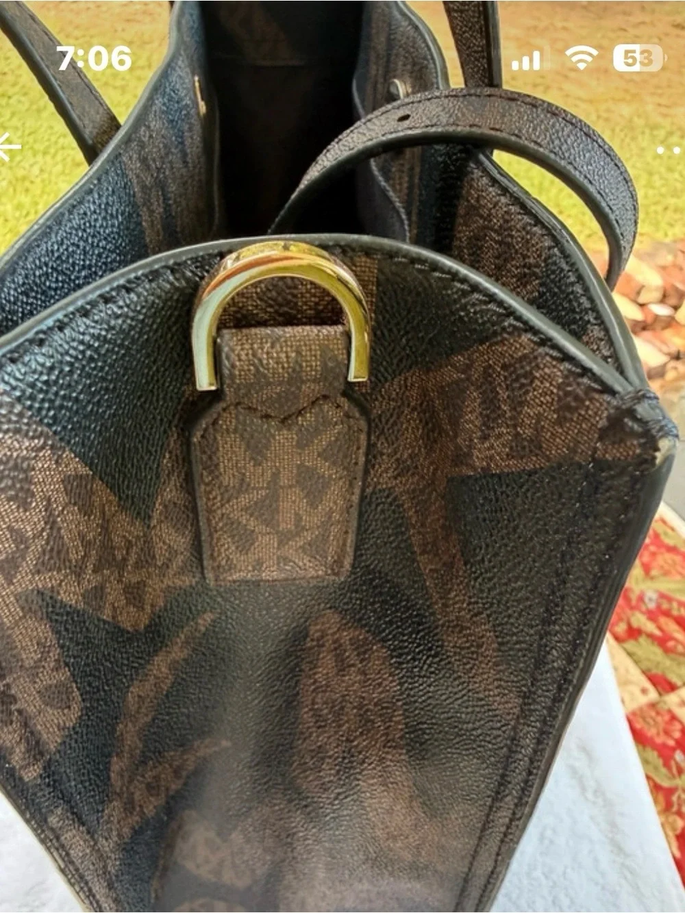 Michael Kors Brown MK Logo Tote